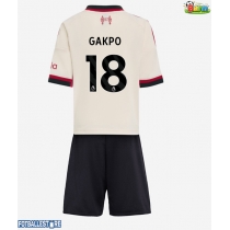 Liverpool Cody Gakpo #18 Bortedraktsett Barn 2025-26 Kortermet (+ Korte bukser)